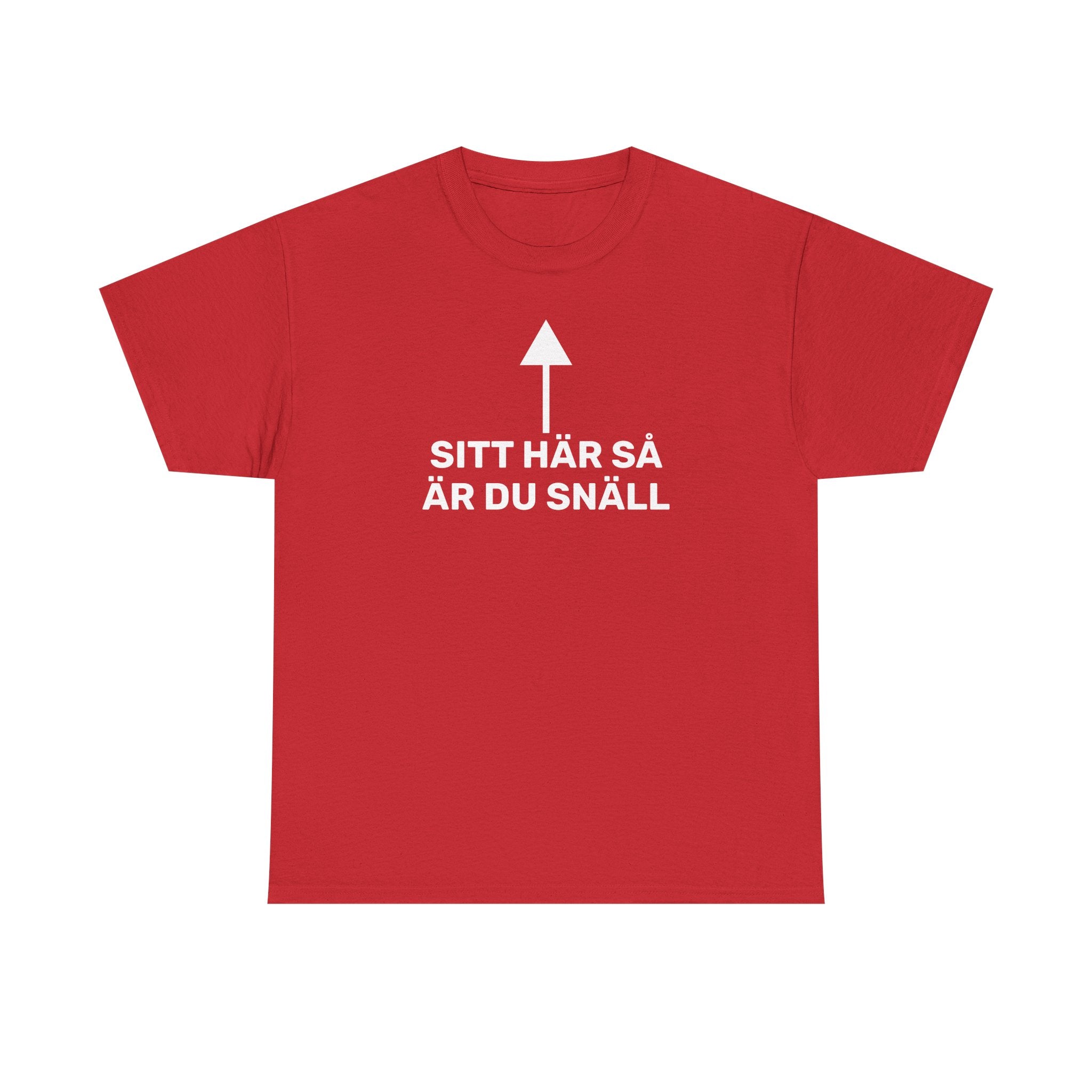 T-Shirt - SITT HÄR SÅ ÄR DU SNÄLL