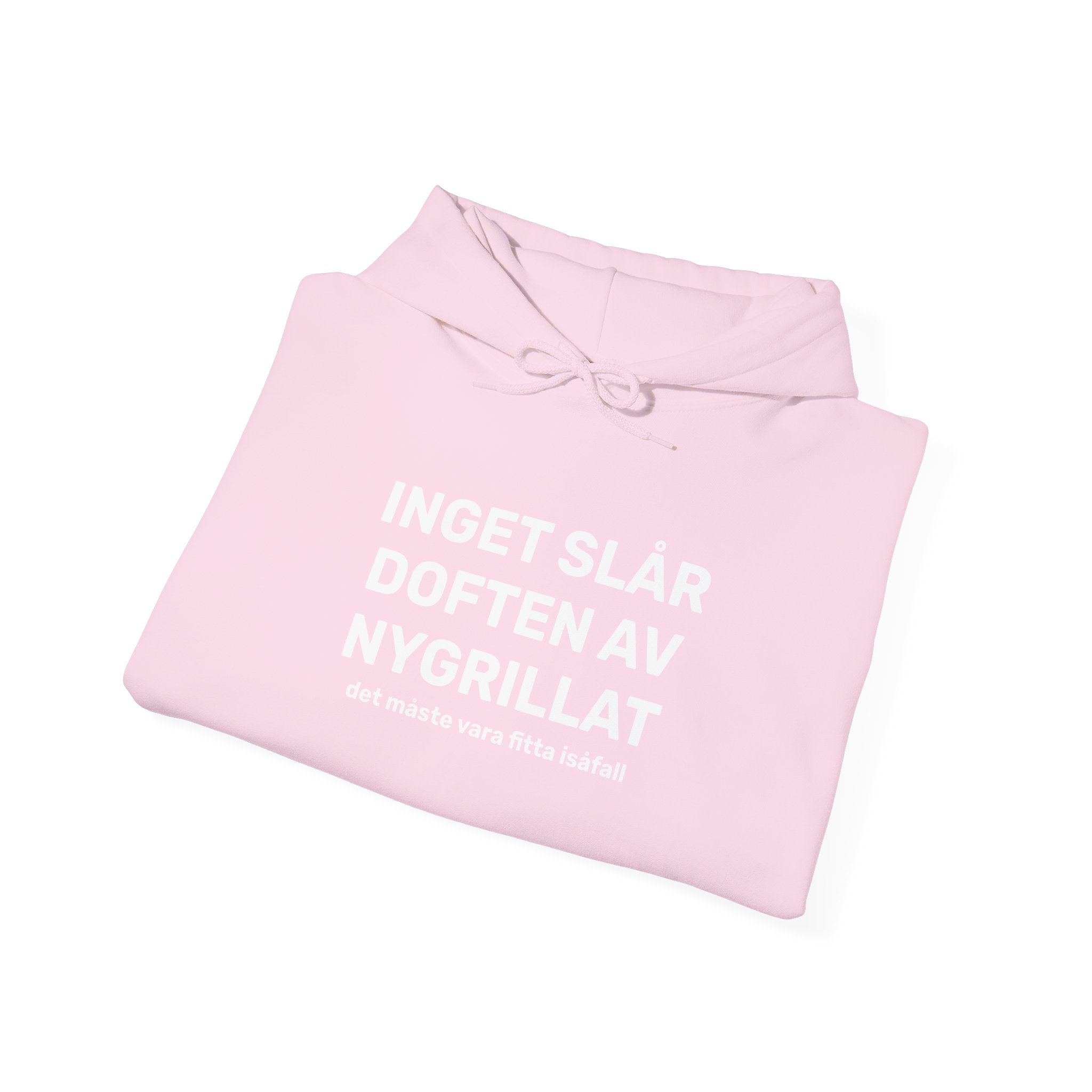Hoodie - INGET SLÅR DOFTEN AV NYGRILLAT