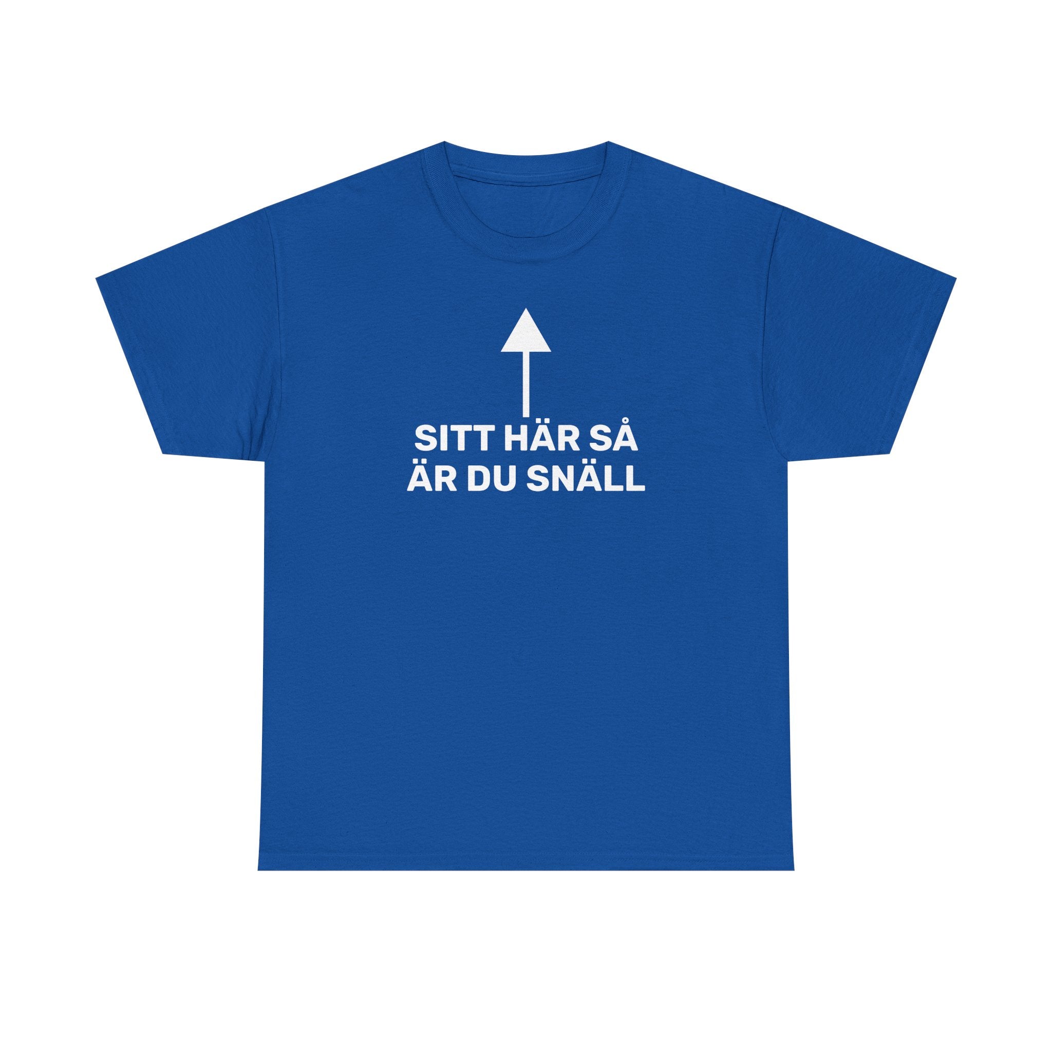 T-Shirt - SITT HÄR SÅ ÄR DU SNÄLL