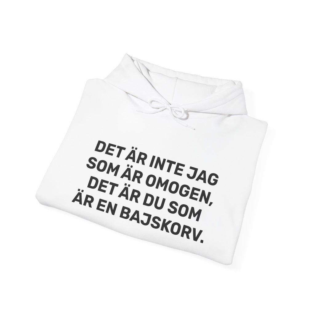 Hoodie - DET ÄR INTE JAG SOM ÄR OMOGEN