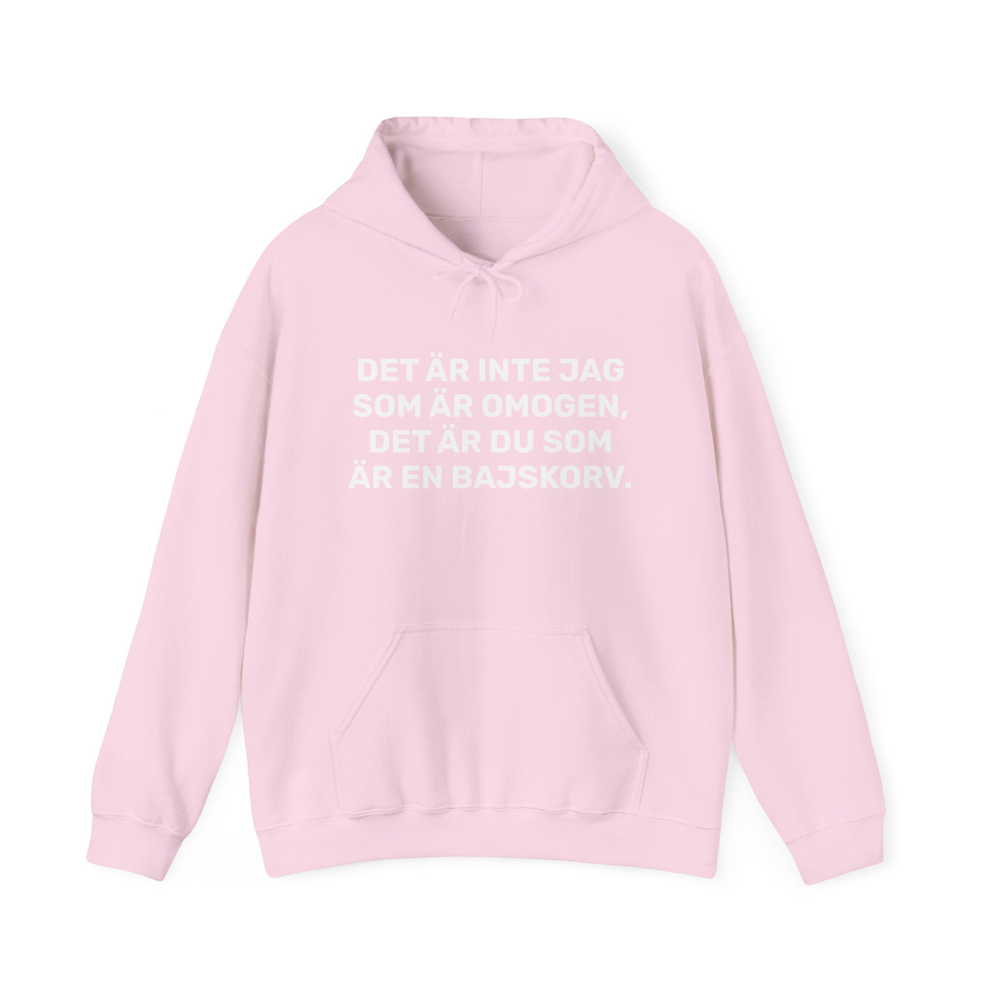 Hoodie - DET ÄR INTE JAG SOM ÄR OMOGEN