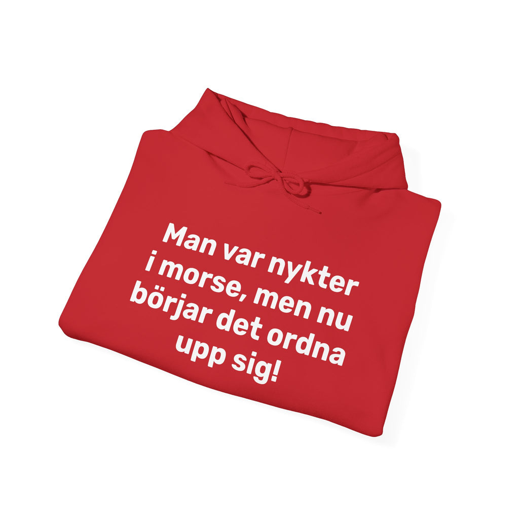 Hoodie - Man var nykter i morse,