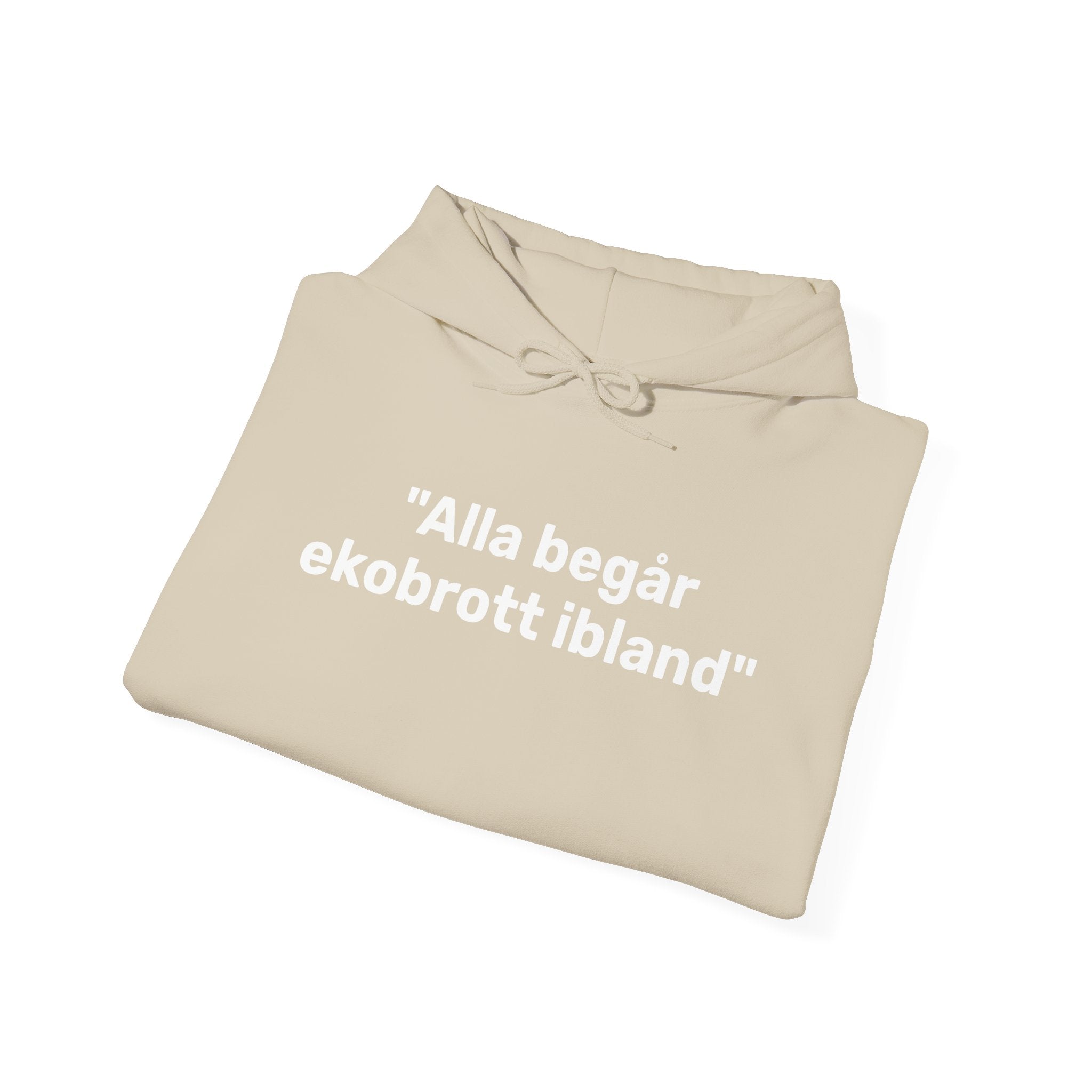 Hoodie - "Alla begår ekobrott ibland"