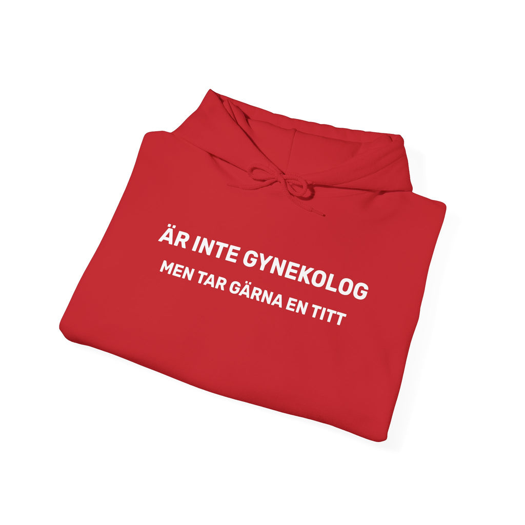 Hoodie - ÄR INTE GYNEKOLOG