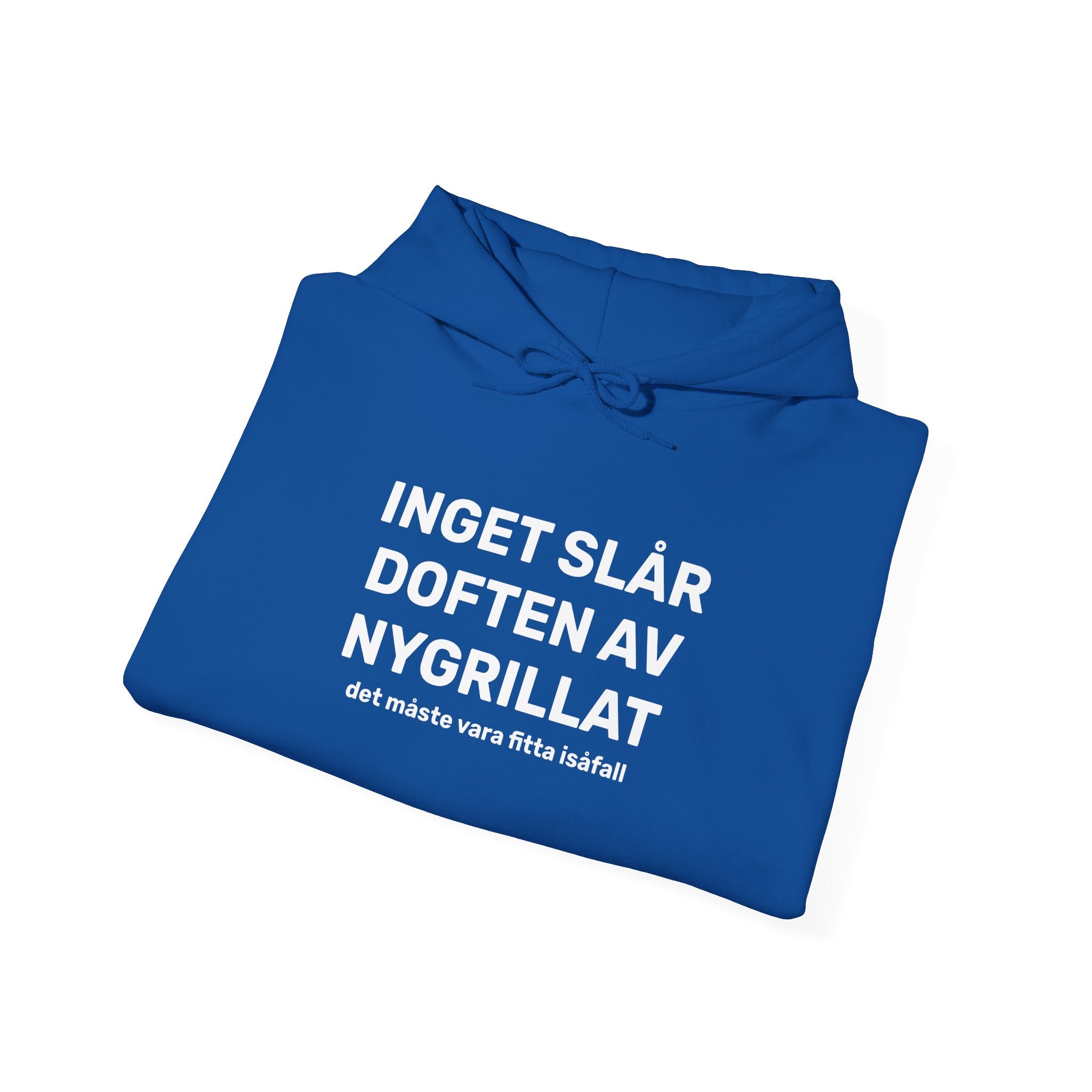 Hoodie - INGET SLÅR DOFTEN AV NYGRILLAT