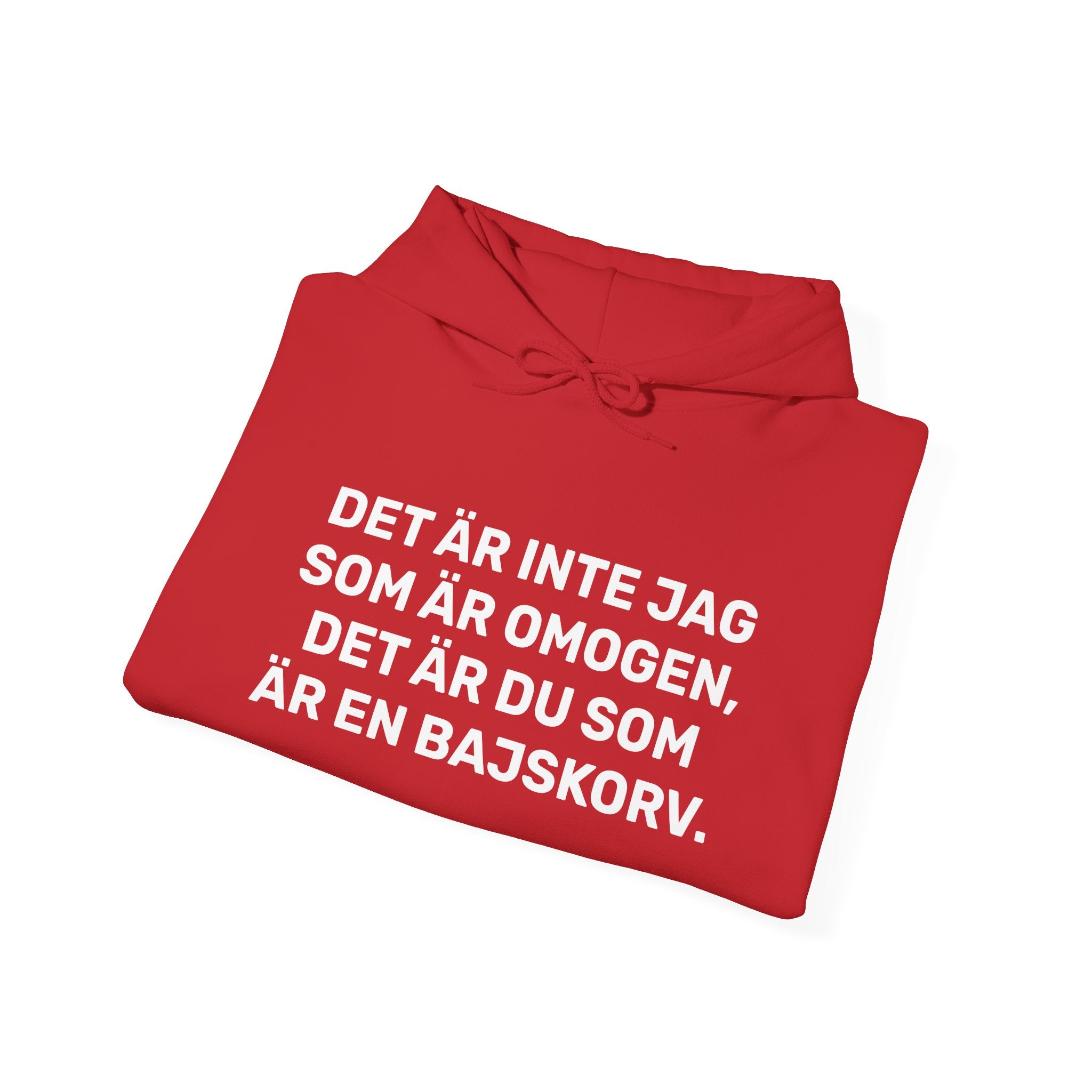 Hoodie - DET ÄR INTE JAG SOM ÄR OMOGEN
