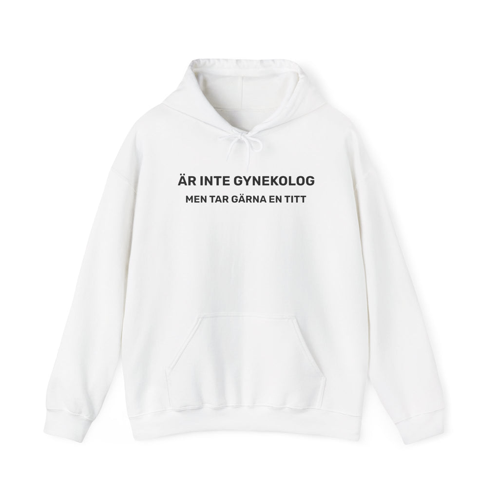 Hoodie - ÄR INTE GYNEKOLOG