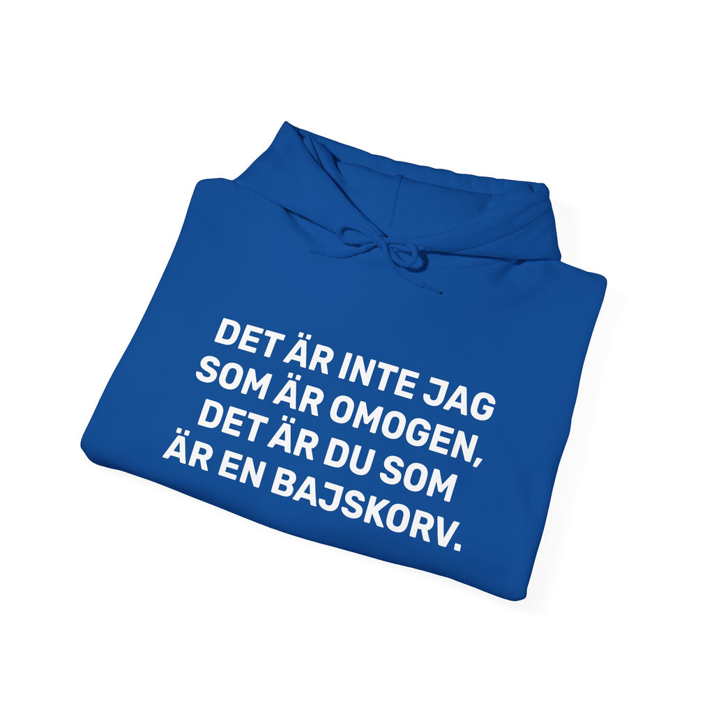 Hoodie - DET ÄR INTE JAG SOM ÄR OMOGEN