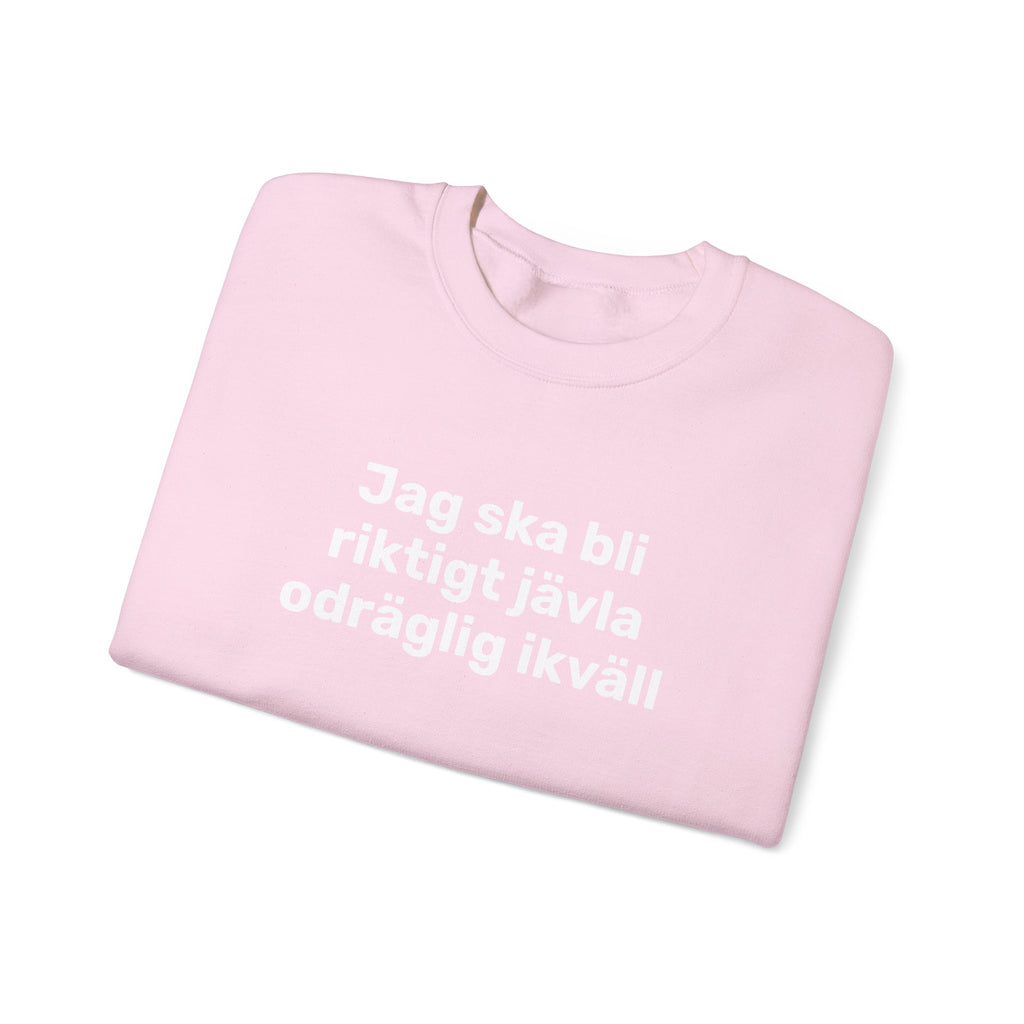 Sweatshirt - Jag ska bli riktigt jävla odräglig ikväll