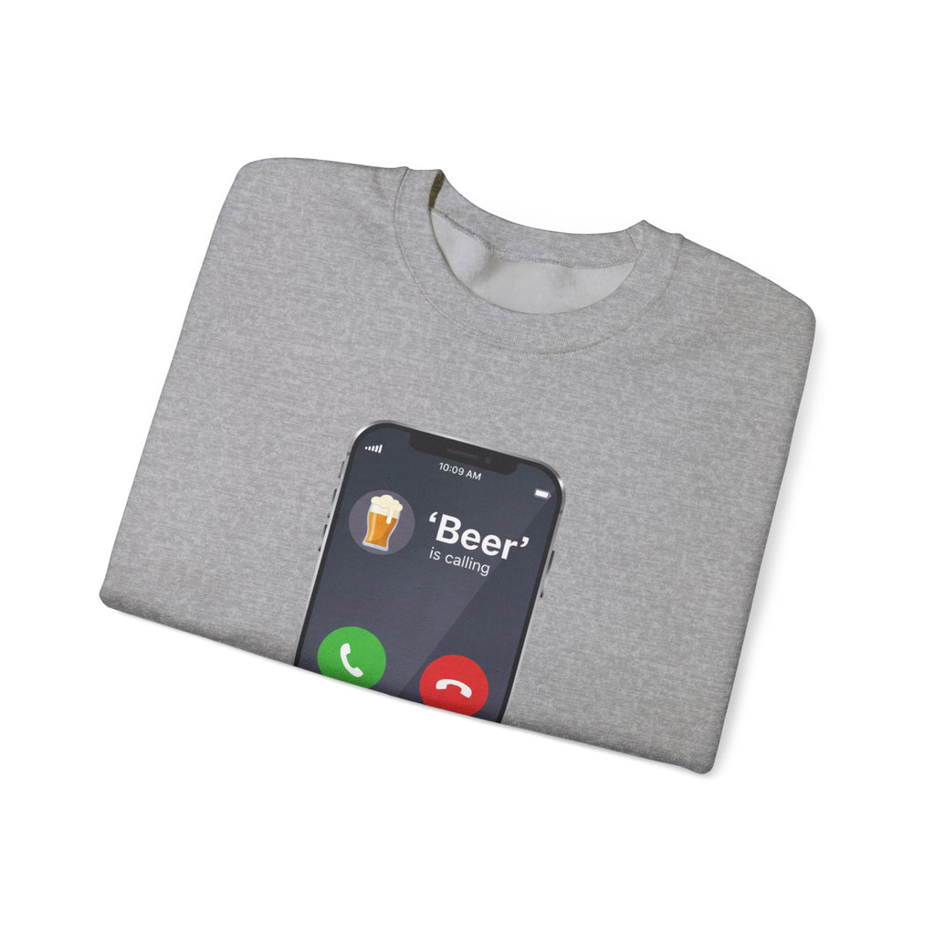 Sweatshirt - 'Beer is calling'